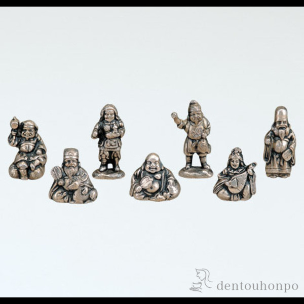 【送料無料】銅製 七福神≪4週間程で出荷予定≫ ( 木札名入れ有料 恵比寿 大黒 宝船 置物 幸運 高岡銅器 )