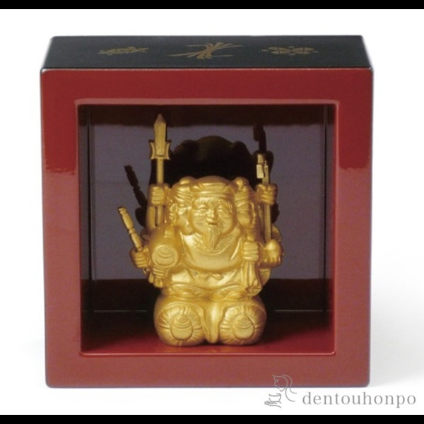 【送料無料】銅製 三面大黒天 宝尽枡付き≪在庫確認後、1~3営業日で出荷≫ ( 木札名入れ有料 恵比寿 大黒 宝船 置物 幸運 高岡銅器 )