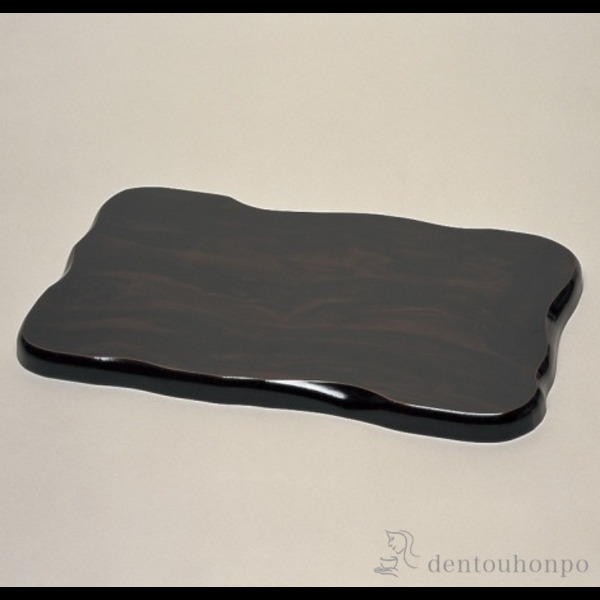 【送料無料】平板 黒檀色 14号≪在庫確認後、1~3営業日で出荷≫ ( 木札名入れ有料 床の間 玄関 花瓶 香炉 仏間 高岡銅器 )