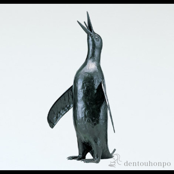 【送料無料】銅製 ペンギン噴水≪在庫確認後、1~3営業日で出荷≫ ( 木札名入れ有料 屋外 庭 蛇口 ガーデン ガーデニング 高岡銅器 )