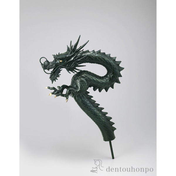 【送料無料】銅製 竜蛇口 25号≪在庫確認後、1~3営業日で出荷≫ ( 木札名入れ有料 屋外 庭 蛇口 ガーデン ガーデニング 高岡銅器 )