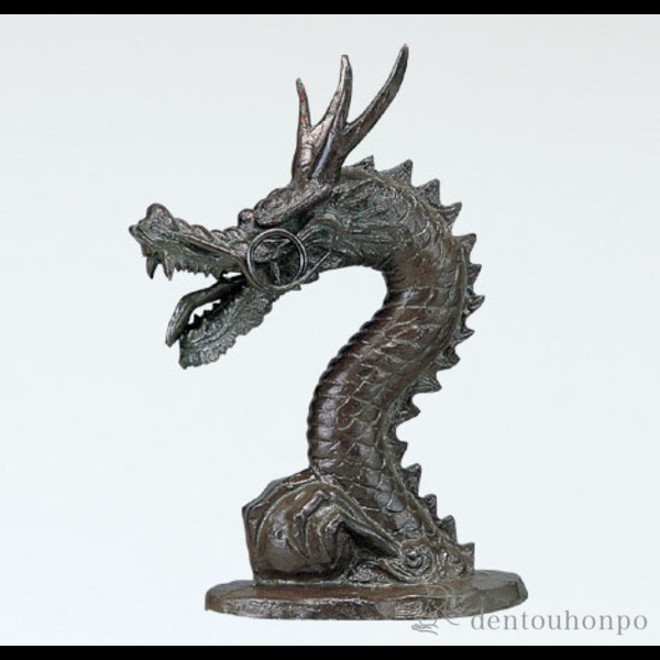 【送料無料】銅製 龍蛇口≪在庫確認後、1~3営業日で出荷≫ ( 木札名入れ有料 屋外 庭 蛇口 ガーデン ガーデニング 高岡銅器 )