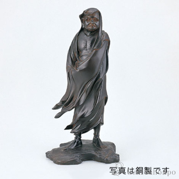 【送料無料】銅製 達磨大師 銅製≪在庫確認後、1~3営業日で出荷※5／8以降≫ ( 木札名入れ有料 仏壇 寺院 仏様 日本 仏具 高岡銅器 )