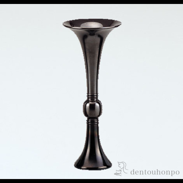 【送料無料】銅製花器 周素觚 腰黒≪在庫確認後、1~3営業日で出荷≫ ( 茶器 抹茶 湯沸かし 茶室 人気 高岡銅器 )