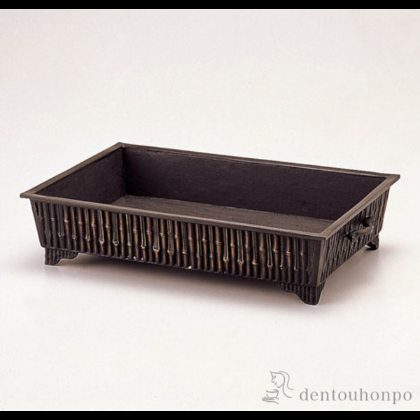 【送料無料】銅製 水盤 竹紋≪在庫確認後、1~3営業日で出荷≫ ( 花道 華道 人気 おすすめ 洋室 高岡銅器 )