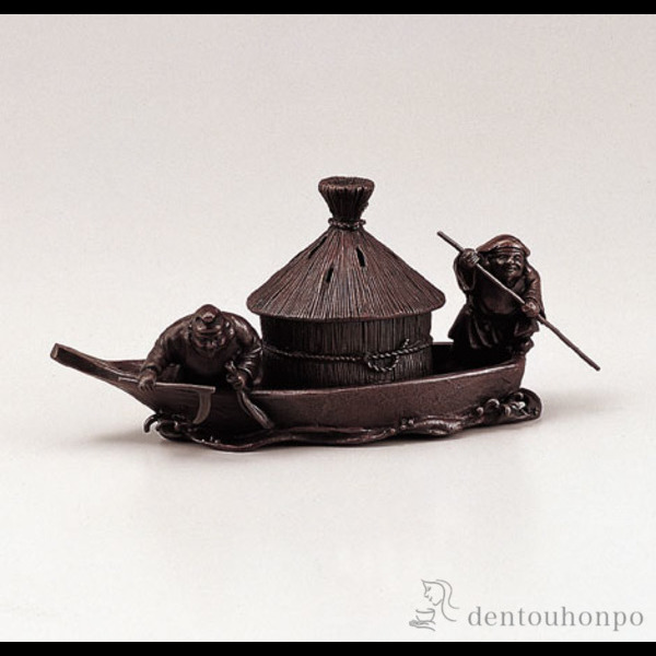 【送料無料】銅製 藻かる香炉 徳色≪在庫確認後、1~3営業日で出荷≫ ( お香 線香 リラックス 仏具 人気 高岡銅器 )