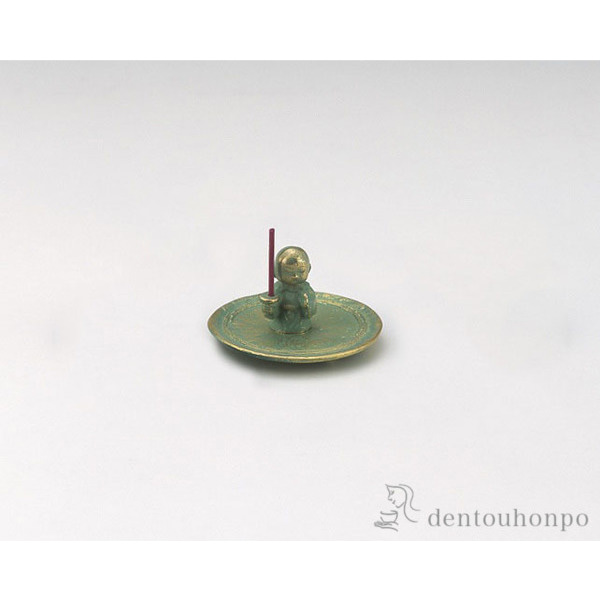 銅製 プチ香 地蔵 お香付き≪在庫確認後、1~3営業日で出荷≫ ( お香 線香 リラックス 仏具 人気 高岡銅器 )