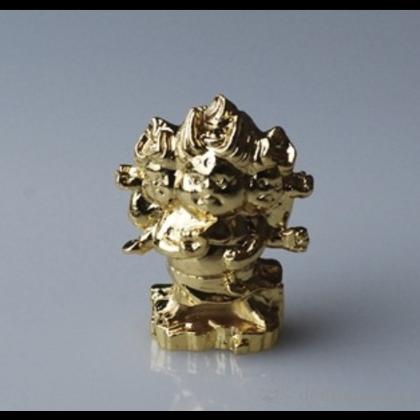三宝荒神 プチ 純金メッキ≪在庫確認後、1~3営業日で出荷≫ ( 木札名入れ有料 母の日 プレゼント 初任給 仏壇 寺院 仏様 日本 仏具 高岡銅器 )