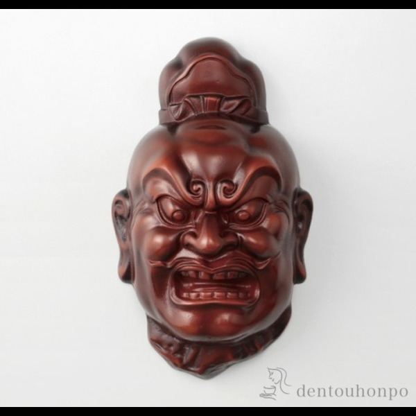 【送料無料】仁王面 鉄製 ア形≪在庫確認後、1~3営業日で出荷≫ ( 木札名入れ有料 おめん 御面 お土産 人気 おすすめ 高岡銅器 )