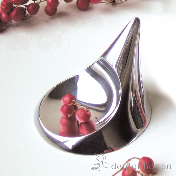 【送料無料】aquarium 水滴リングスタンド B≪在庫確認後、1~3営業日で出荷≫ ( 木札名入れ有料 小物スタンド インテリア 小物入れ 人気 おすすめ 高岡銅器 )