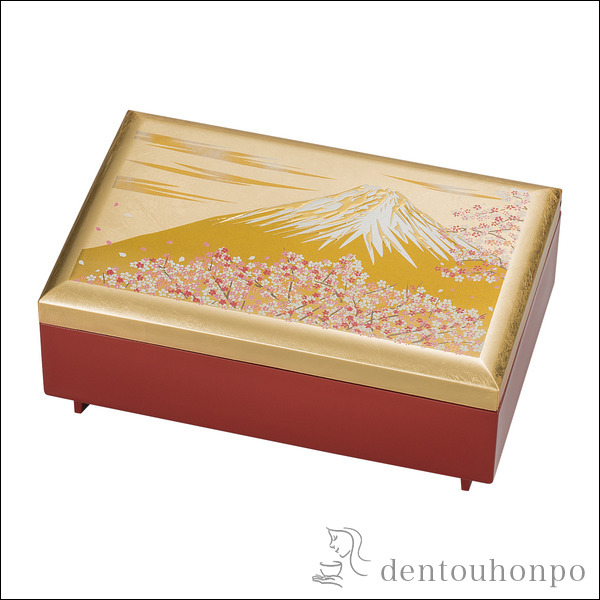 匠宝石箱 富士雅桜≪在庫確認後、1~3営業日で出荷≫ ( 名入れ有料 アクセサリー入れ 収納ボックス ケース BOX 宝物 山中漆器 )