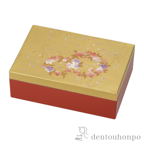 【送料無料】アクセサリーＢＯＸ  かりん≪在庫確認後、1~3営業日で出荷≫ ( 名入れ有料 アクセサリー入れ 収納ボックス ケース BOX 宝物 山中漆器 )