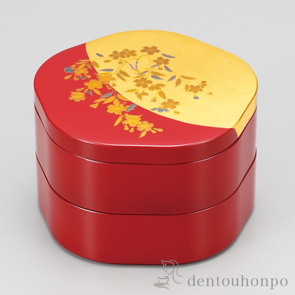 花重 さくら 5寸≪注文後に商品取り寄せ、後日納期連絡致します≫ ( 退職祝い 定年 おせち 運動会 漆塗り お祝い 女性 山中漆器 )