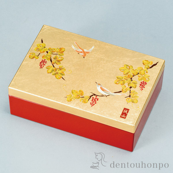 【送料無料】アクセサリーBOX 金華≪在庫確認後、1~3営業日で出荷≫ ( 名入れ有料 アクセサリー入れ 収納ボックス ケース BOX 宝物 山中漆器 )