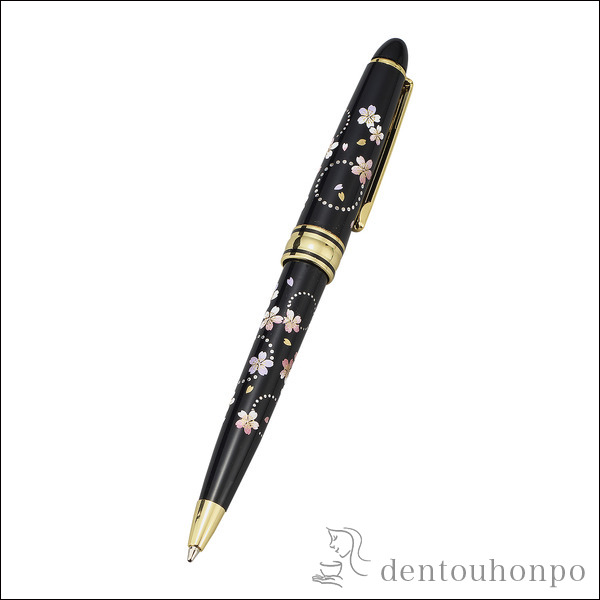 漆芸ボールペン かりん 黒≪在庫確認後、1~3営業日で出荷※5／8以降≫ ( 初任給 プレゼント 母の日 お祝い 周年記念品 創立記念品 お土産 販促品 山中漆器 )