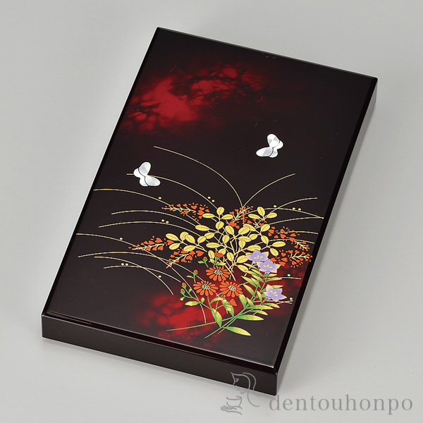 はがき入 みやび野≪在庫確認後、1~3営業日で出荷≫ ( 名入れ有料 アクセサリー入れ 収納ボックス ケース お祝い 女性 山中漆器 )