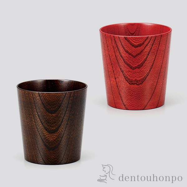 【送料無料】にっぽんの木 欅カップ ペア≪在庫確認後、1~3営業日で出荷≫ ( 名入れ有料 退職祝い 定年 焼酎グラス ビアカップ ビールグラス フリーカップ グラス セット 山中漆器 )