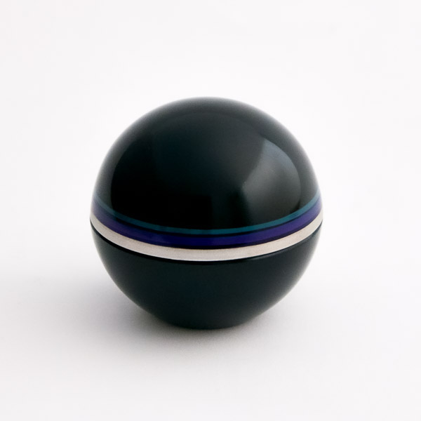 球型小物入れ 黒≪在庫確認後、1~3営業日で出荷≫ ( 手作り サイドテーブル チェスト リビング 人気 山中漆器 )