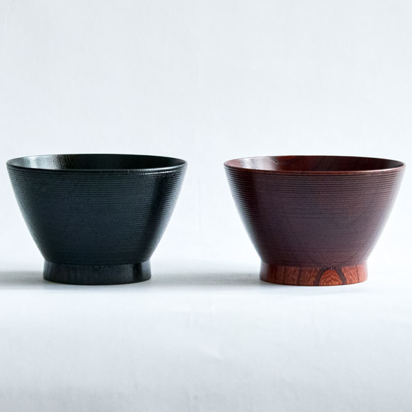 【送料無料】夫婦椀 千筋おうぎ 茜・神代 ペアセット≪在庫確認後、1~3営業日で出荷≫ ( 雑煮椀 お椀 お吸い物 味噌汁 おすすめ セット 山中漆器 )