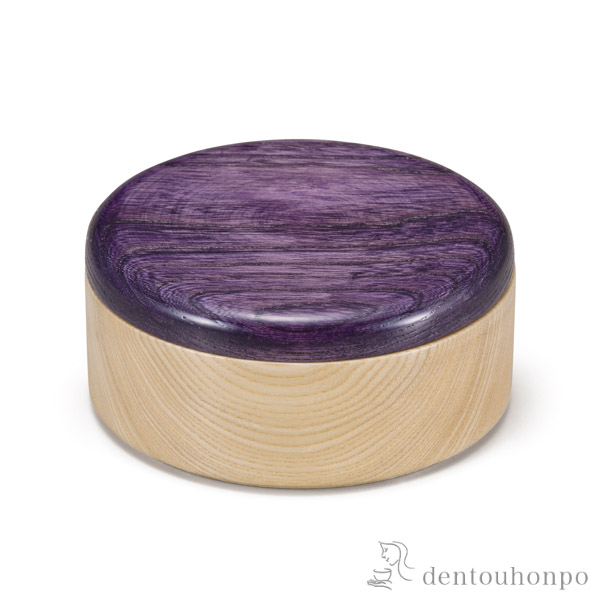 【送料無料】蓋物 Colorful BOX パープル 本体ナチュラルシャイン≪在庫確認後、1~3営業日で出荷≫ ( スプーン はちみつ 和食 中華 食器 山中漆器 )