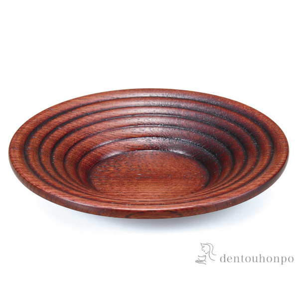 【送料無料】茶托 栓4.0ロクロ目茶托 赤摺 5枚セット≪在庫確認後、1~3営業日で出荷≫ ( 退職祝い 定年 セット 湯のみ 湯呑み 日本茶 おすすめ 山中漆器 )