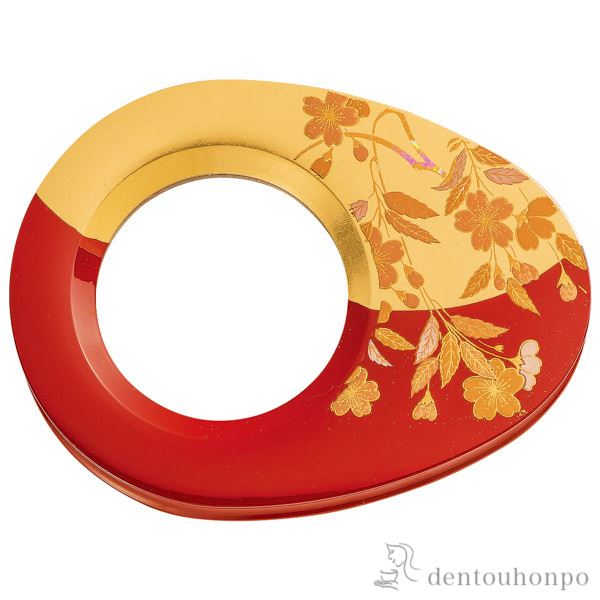 【送料無料】漆芸ルーペ さくら≪在庫確認後、1~3営業日で出荷≫ ( 名入れ有料 退職祝い 定年 ライト付き LED 読書 携帯 人気 山中漆器 )