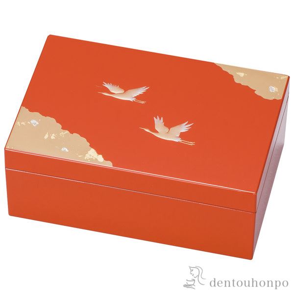 プチアクセサリーBOX 光輝 洗朱≪在庫確認後、1~3営業日で出荷≫ ( 名入れ有料 アクセサリー入れ 収納ボックス ケース BOX 宝物 山中漆器 )