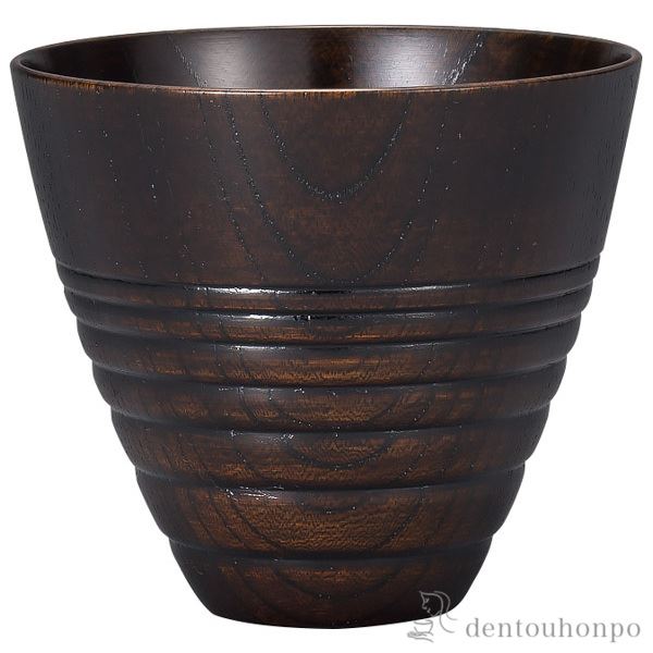 焼酎カップ MORI 黒スリ 小≪在庫確認後、1~3営業日で出荷≫ ( 焼酎カップ ビールカップ 保温 保冷 人気 山中漆器 )