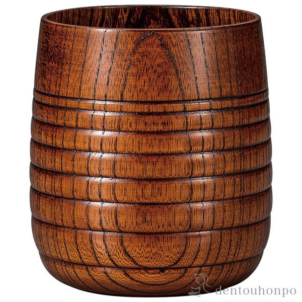 フリーカップ MORI 拭漆≪在庫確認後、1~3営業日で出荷≫ ( 焼酎グラス ビアカップ ビールグラス フリーカップ グラス 山中漆器 )