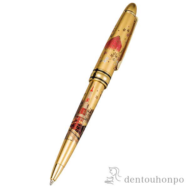 【送料無料】ボールペン 東京タワー／金≪在庫確認後、1~3営業日で出荷≫ ( 名入れ有料 高級 万年筆 鉛筆 水性 油性 山中漆器 )
