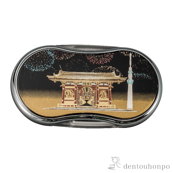 【送料無料】ルーペ 浅草雷門≪在庫確認後、1~3営業日で出荷≫ ( 名入れ有料 ライト付き LED 読書 携帯 人気 山中漆器 )