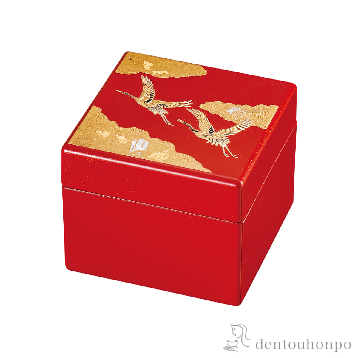 姫小箱 吉祥鶴≪在庫確認後、1~3営業日で出荷≫ ( 名入れ有料 アクセサリー入れ 収納ボックス ケース BOX 宝物 山中漆器 )