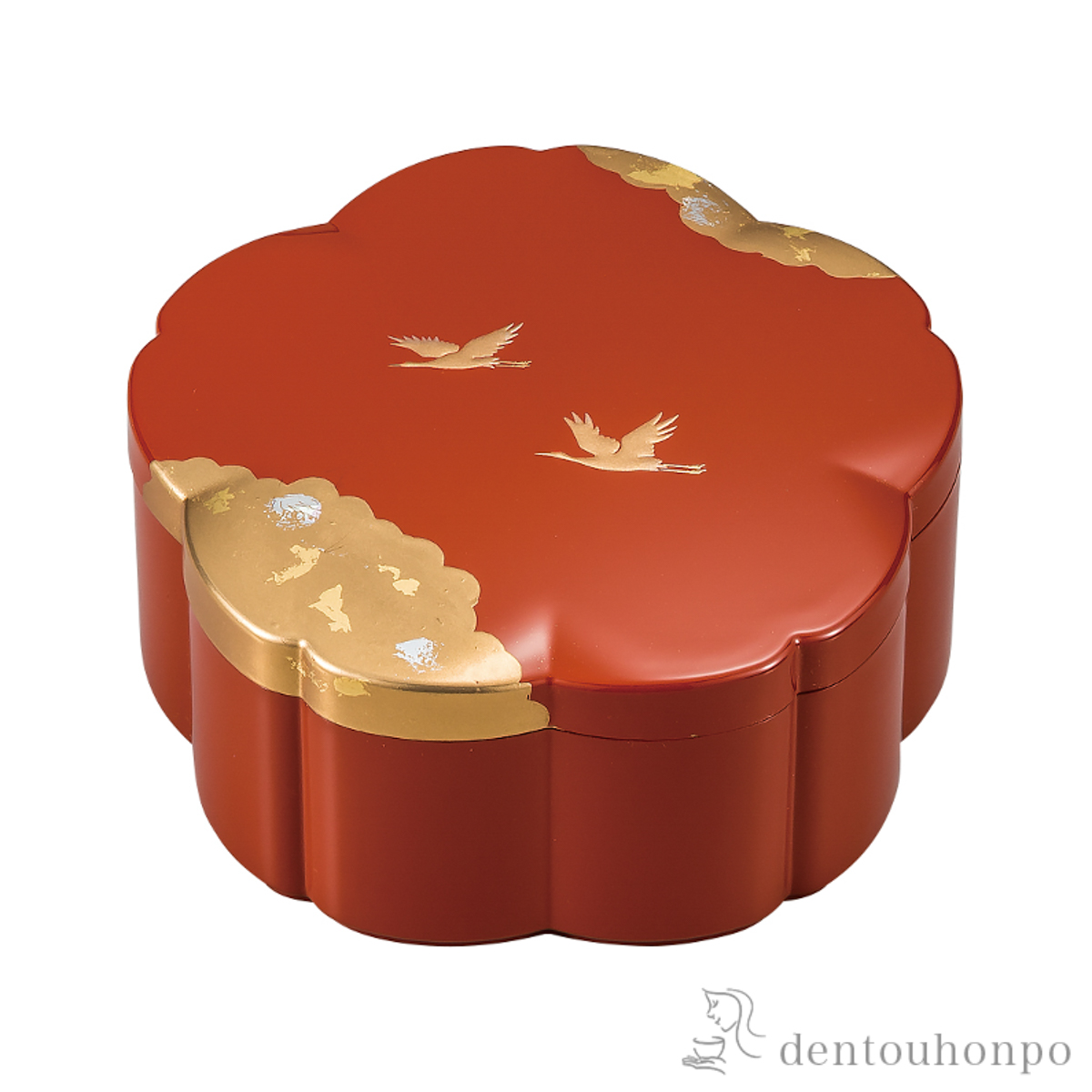 桜小箱 光輝 洗朱 4号≪在庫確認後、1~3営業日で出荷≫ ( 名入れ有料 アクセサリー入れ 収納ボックス ケース BOX 宝物 山中漆器 )