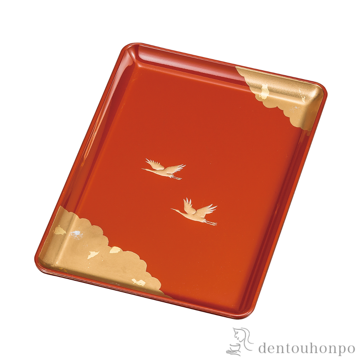 名刺盆 光輝 洗朱≪在庫確認後、1~3営業日で出荷≫ ( 名入れ有料 ランチョンマット コーディネート 和食 洋食 おすすめ 山中漆器 )