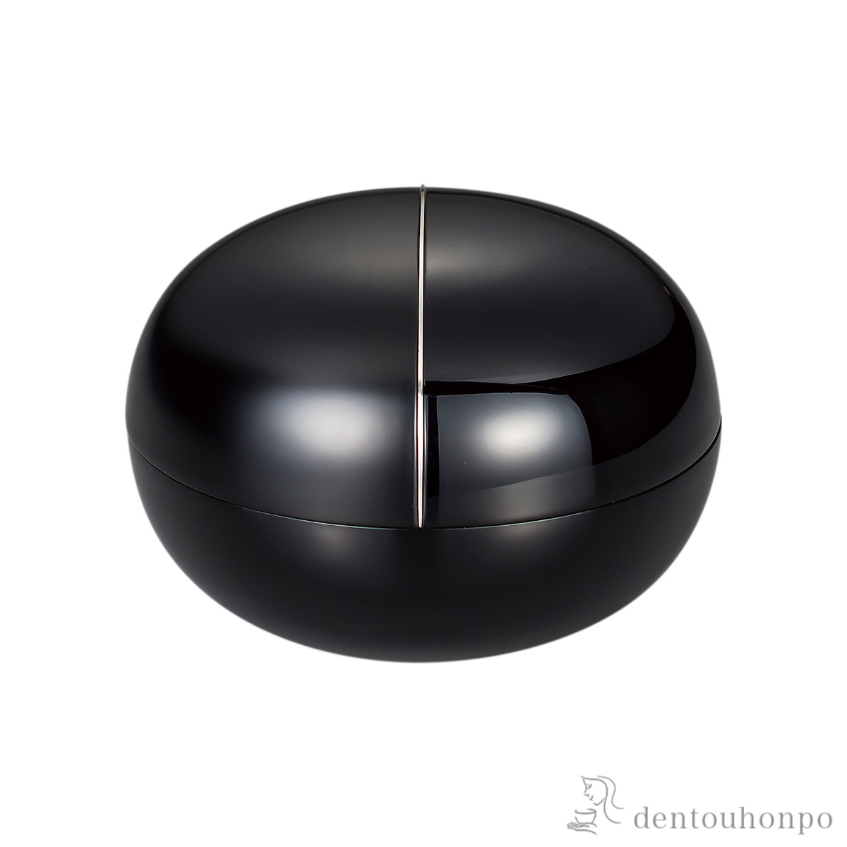 【送料無料】木製 ぼんぼん入れ 銀彩 黒 （中）≪在庫確認後、1~3営業日で出荷≫ ( アクセサリー入れ 収納ボックス ケース BOX 宝物 山中漆器 )