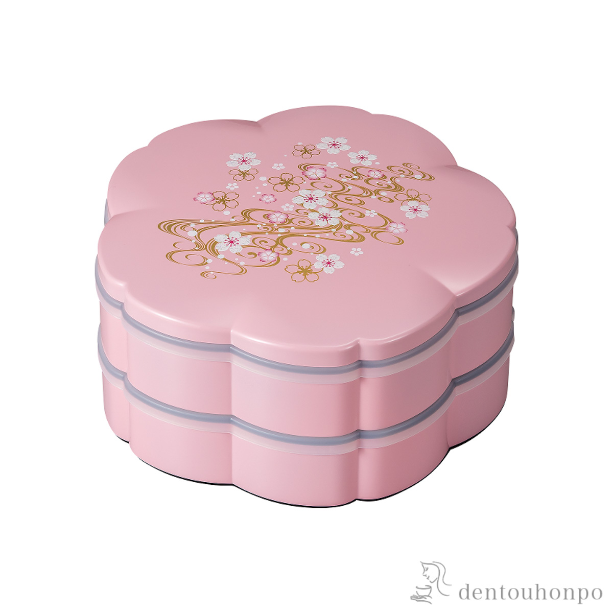 【送料無料】桜オードブル  桜川 ピンク 7.5号≪在庫確認後、1~3営業日で出荷≫ ( 山中漆器 名入れ有料 おせち 運動会 漆塗り お正月 人気 山中漆器 )