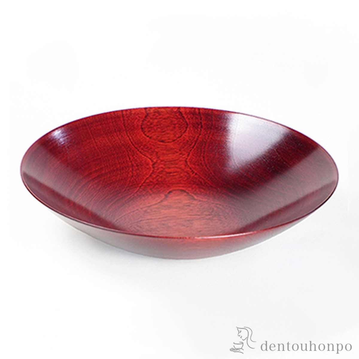 【送料無料】木製背高うす鉢 茜色 240mm≪在庫確認後、7営業日程で出荷≫ ( 和食 食器 おつまみ 朝食 煮物 山中漆器 )