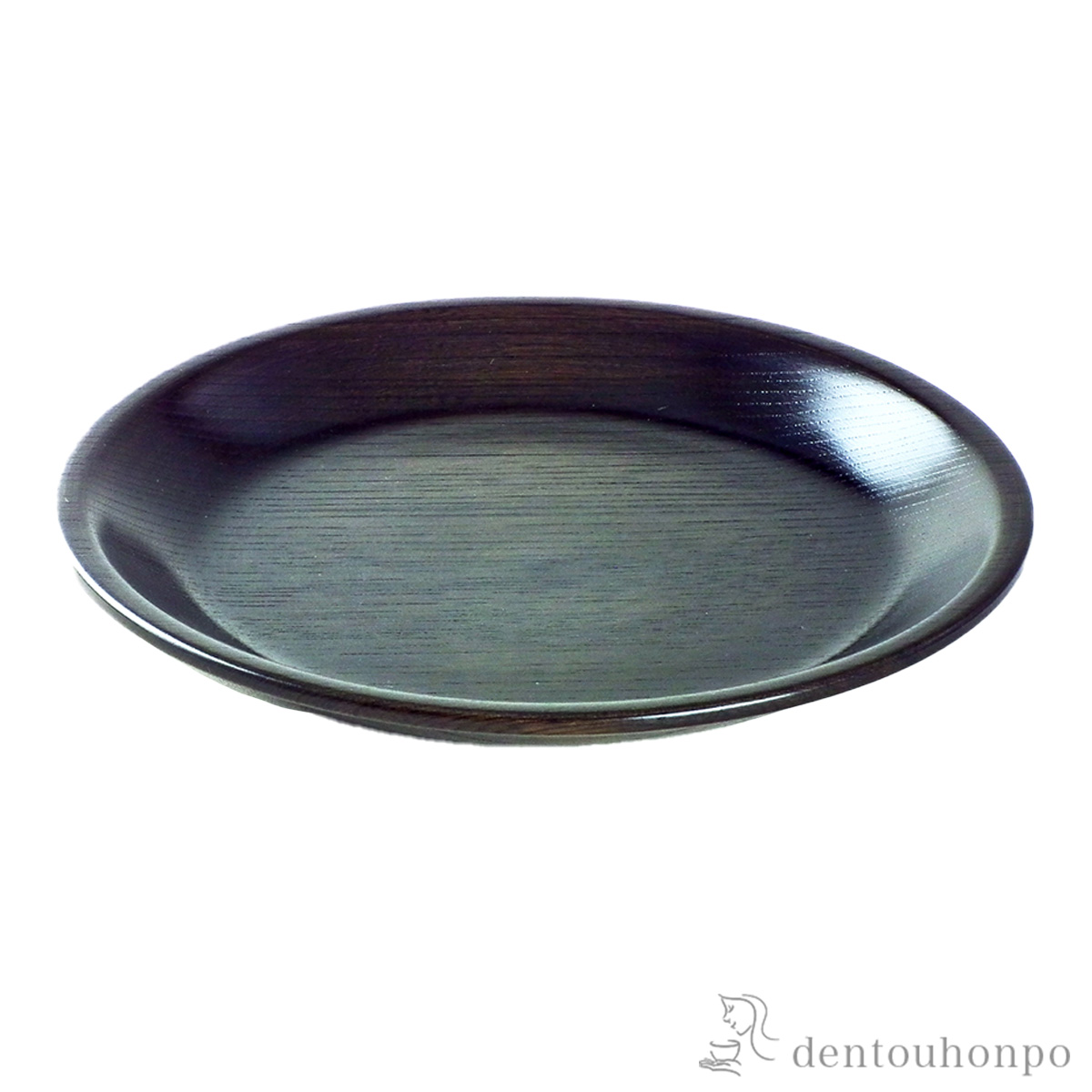 木製平皿 神代色≪在庫確認後、7営業日程で出荷≫ ( プレート おつまみ 料理 和食 洋食 山中漆器 )