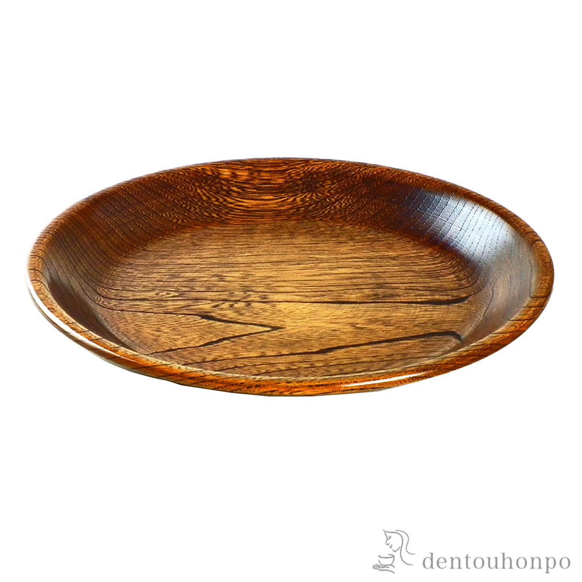 木製平皿 すり漆≪在庫確認後、7営業日程で出荷≫ ( プレート おつまみ 料理 和食 洋食 山中漆器 )