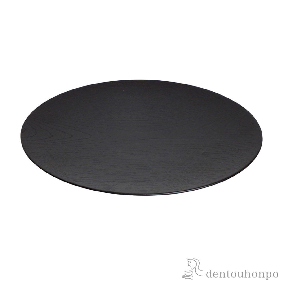 木製浅盛皿 神代色 240mm≪在庫確認後、7営業日程で出荷≫ ( プレート おつまみ 料理 和食 洋食 山中漆器 )