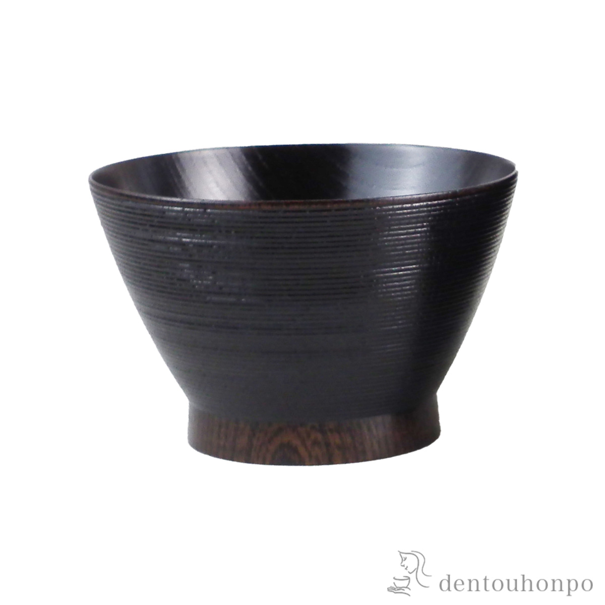 木製汁椀 おうぎ形 神代色≪在庫確認後、7営業日程で出荷≫ ( 雑煮椀 お椀 お吸い物 味噌汁 おすすめ 山中漆器 )