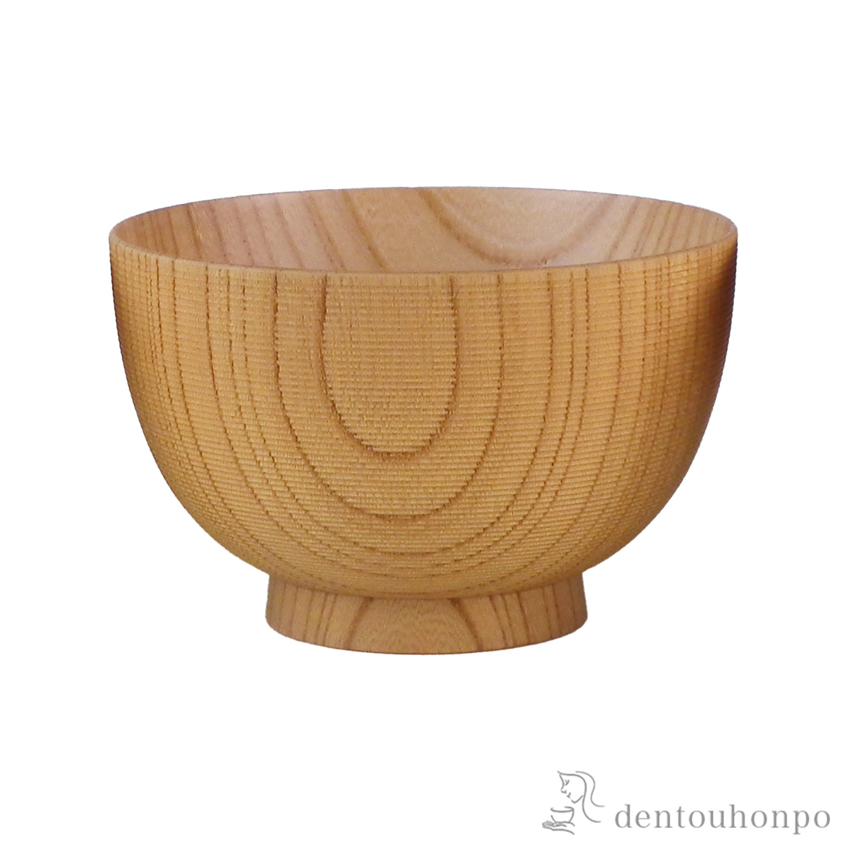 木製汁椀 たわら形 白木塗≪在庫確認後、7営業日程で出荷≫ ( 雑煮椀 お椀 お吸い物 味噌汁 おすすめ 山中漆器 )