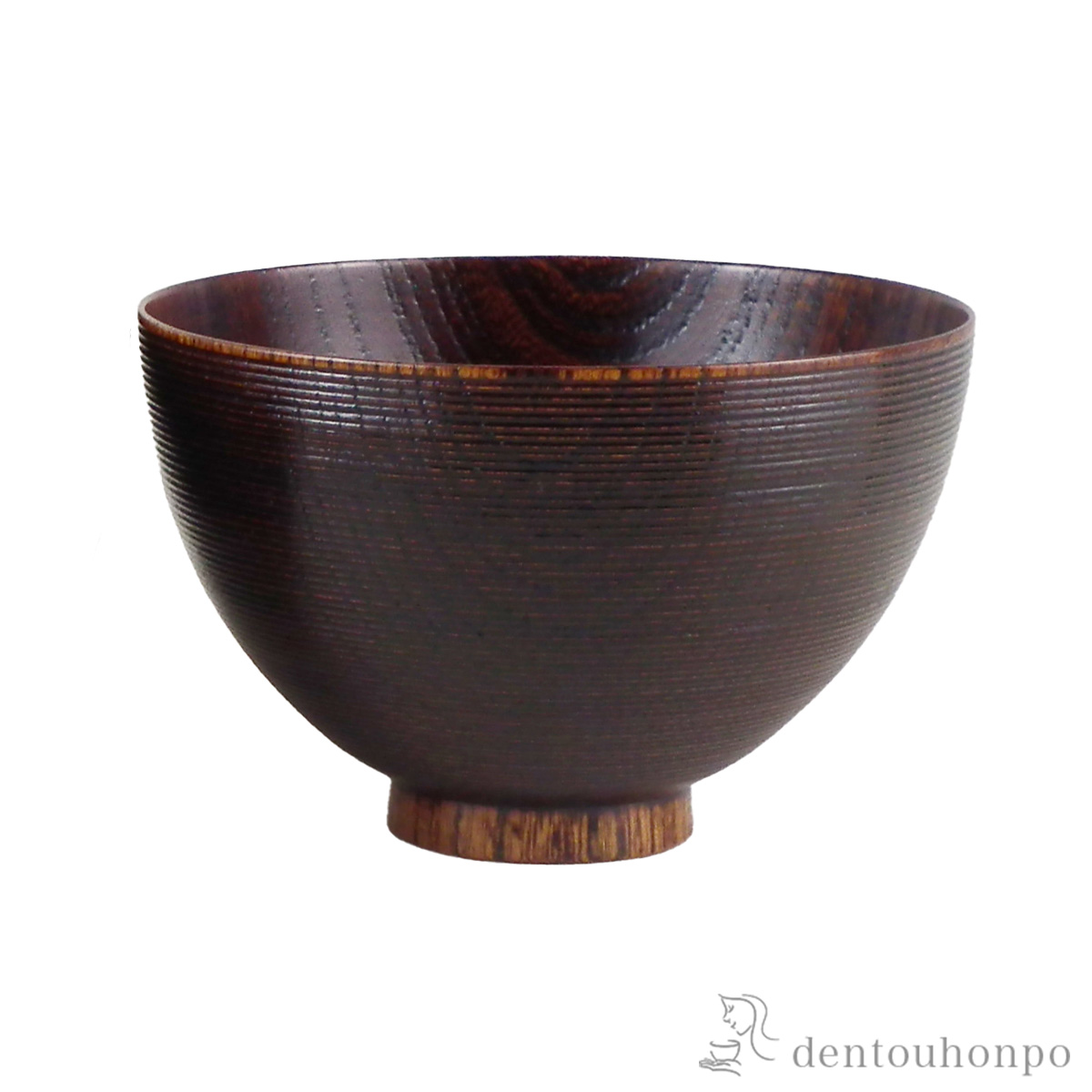 木製汁椀 つぼみ形 すり漆≪在庫確認後、7営業日程で出荷≫ ( 雑煮椀 お椀 お吸い物 味噌汁 おすすめ 山中漆器 )