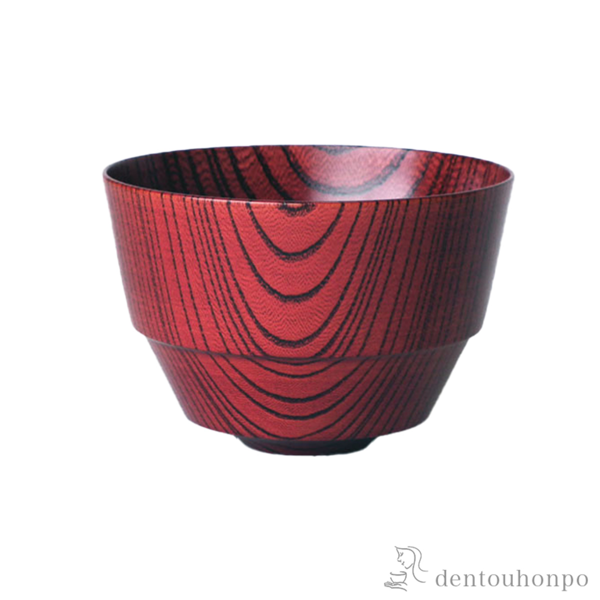 木製汁椀 茜色≪在庫確認後、7営業日程で出荷≫ ( 雑煮椀 お椀 お吸い物 味噌汁 おすすめ 山中漆器 )