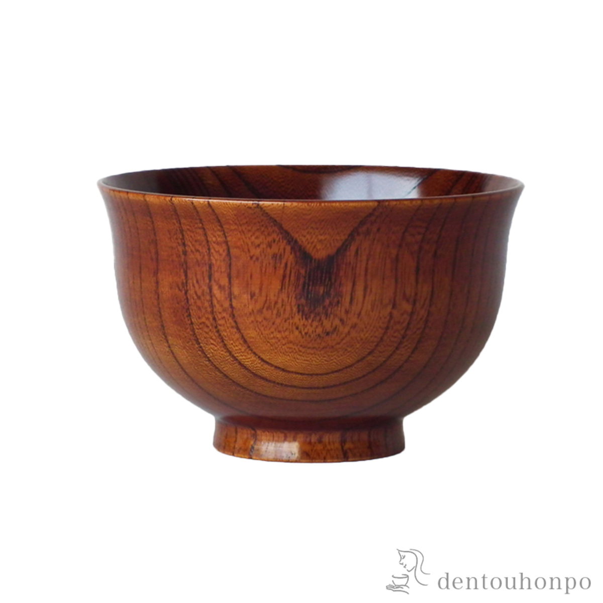 木製汁椀 すり漆≪在庫確認後、7営業日程で出荷≫ ( 雑煮椀 お椀 お吸い物 味噌汁 おすすめ 山中漆器 )