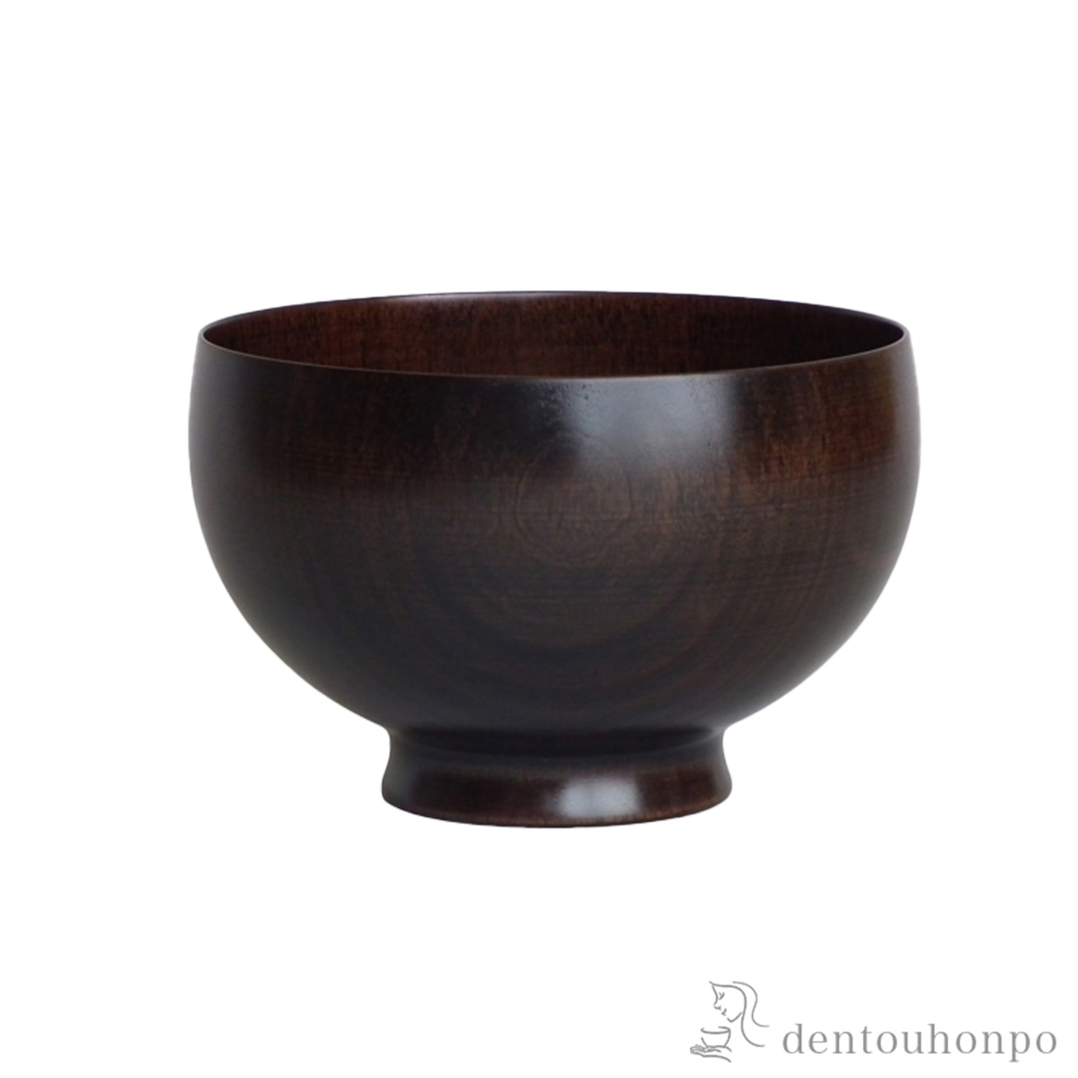 木製汁椀 神代色≪在庫確認後、7営業日程で出荷≫ ( 雑煮椀 お椀 お吸い物 味噌汁 おすすめ 山中漆器 )