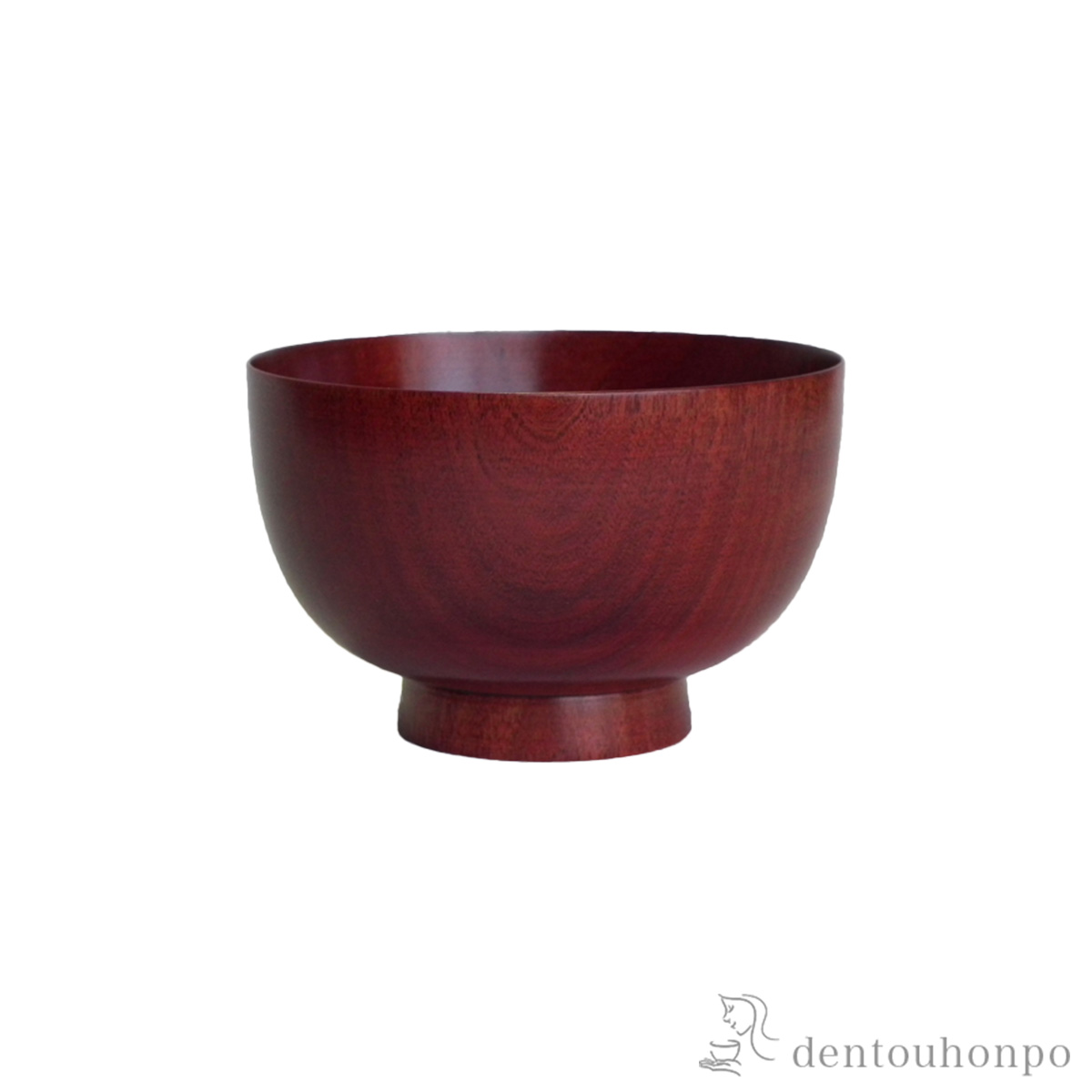 【送料無料】木製汁椀 桜　京椀 茜色 径8.5cm≪在庫確認後、7営業日程で出荷≫ ( 雑煮椀 お椀 お吸い物 味噌汁 おすすめ 山中漆器 )