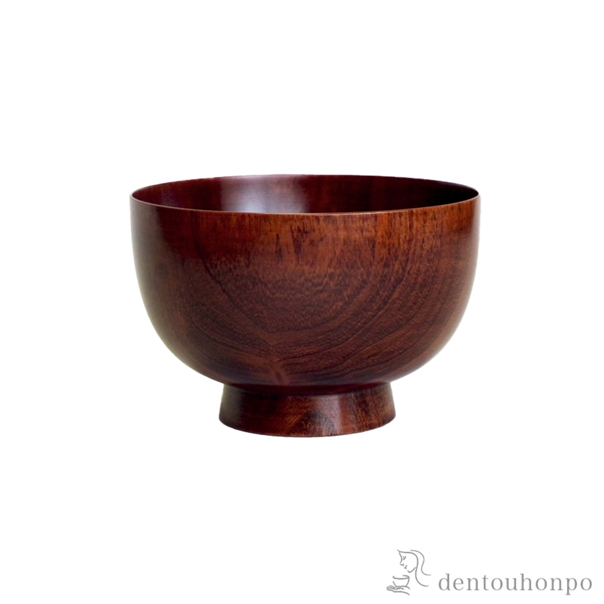 木製汁椀 桜　京椀 すり漆 径9.4cm≪在庫確認後、7営業日程で出荷≫ ( 雑煮椀 お椀 お吸い物 味噌汁 おすすめ 山中漆器 )
