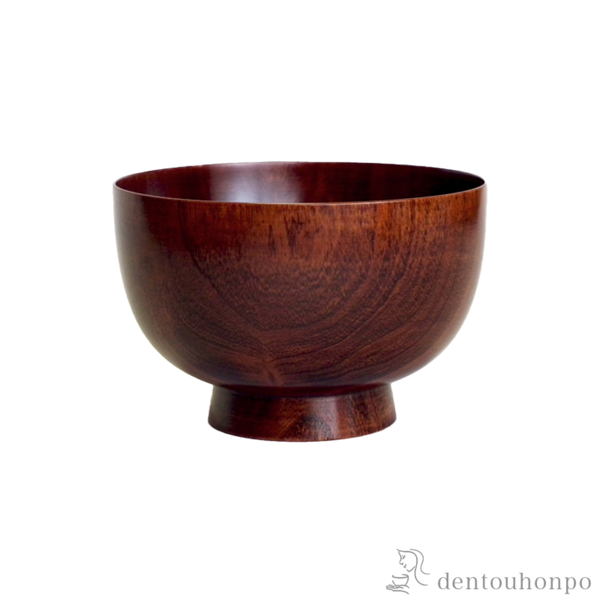 木製汁椀 桜　京椀 すり漆 径10.5cm≪在庫確認後、7営業日程で出荷≫ ( 雑煮椀 お椀 お吸い物 味噌汁 おすすめ 山中漆器 )
