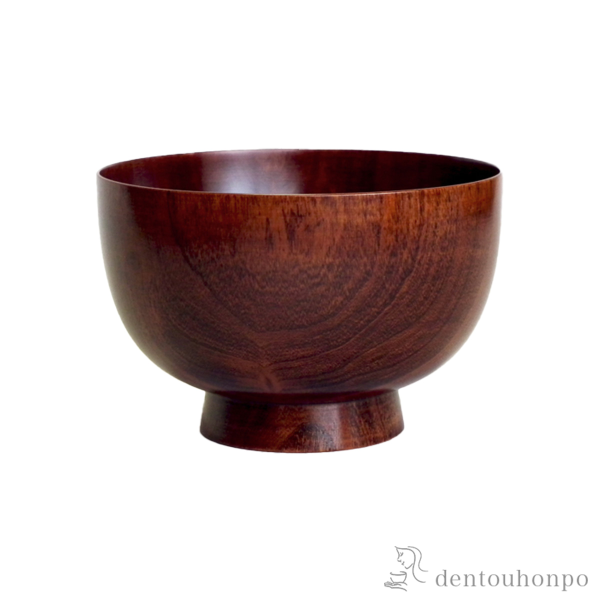 木製汁椀 桜　京椀 すり漆 径11.3cm≪在庫確認後、7営業日程で出荷≫ ( 雑煮椀 お椀 お吸い物 味噌汁 おすすめ 山中漆器 )